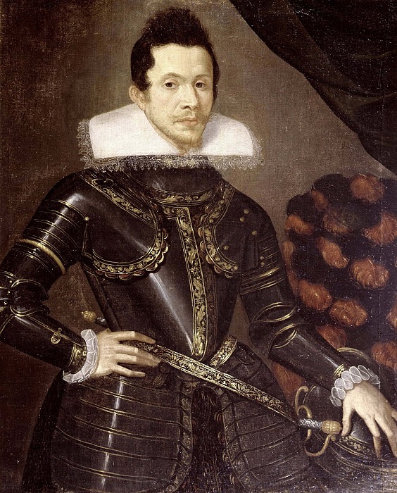 Portrait of man with armor