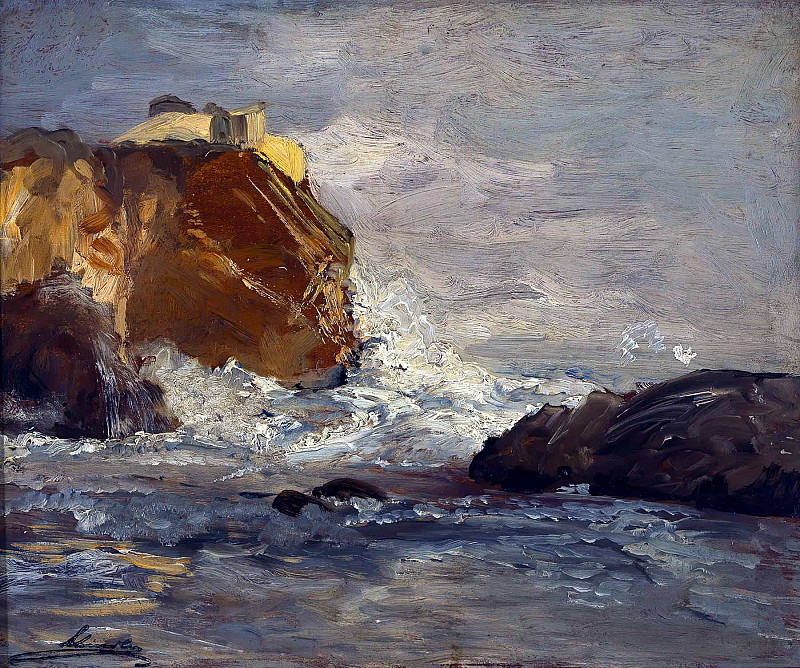 Морской прибой (прибой у Форта Лоренцо в Рагузе). Эмиль Якоб Шиндлер