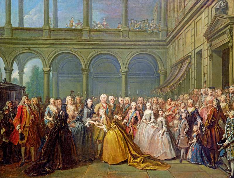 The Meeting at Neuhaus in Bohemia, 24th May 1737. Louis de Silvestre