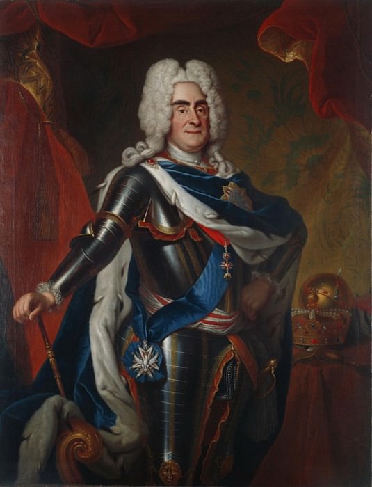 Portrait of Augustus II the Strong as King of Poland. Louis de Silvestre