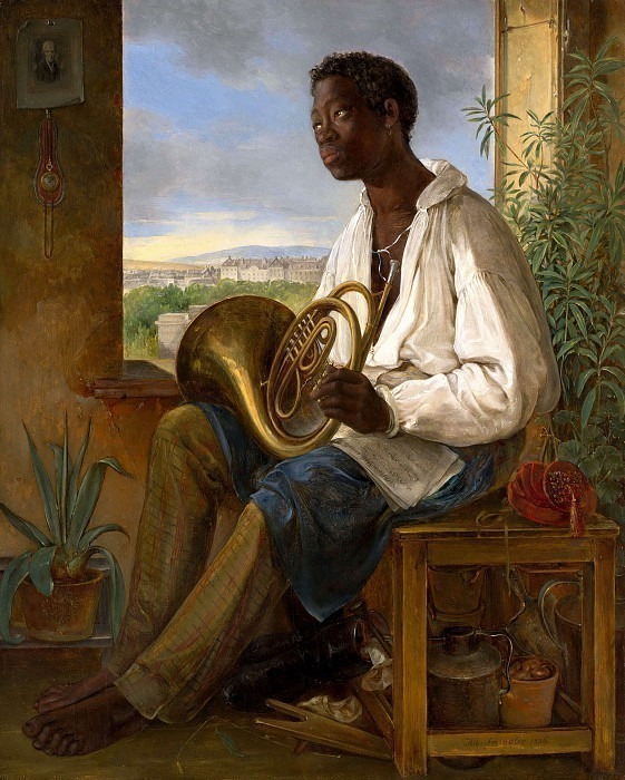 Portrait of a Gardener and Horn Player in the Household of the Emperor Francis I. Albert Schindler