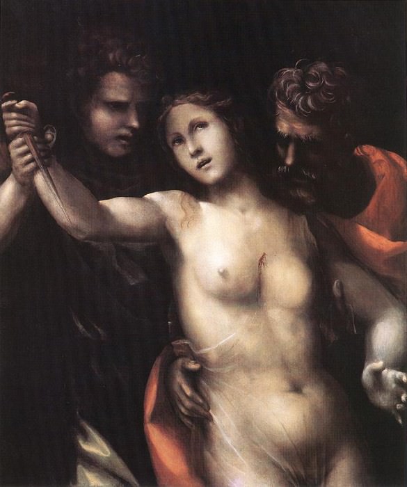 Sodoma The Death of Lucretia. Содома (Джованни Антонио Бацци)