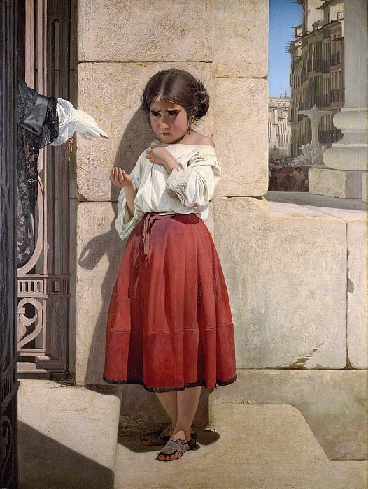 Beggar Spanish girl