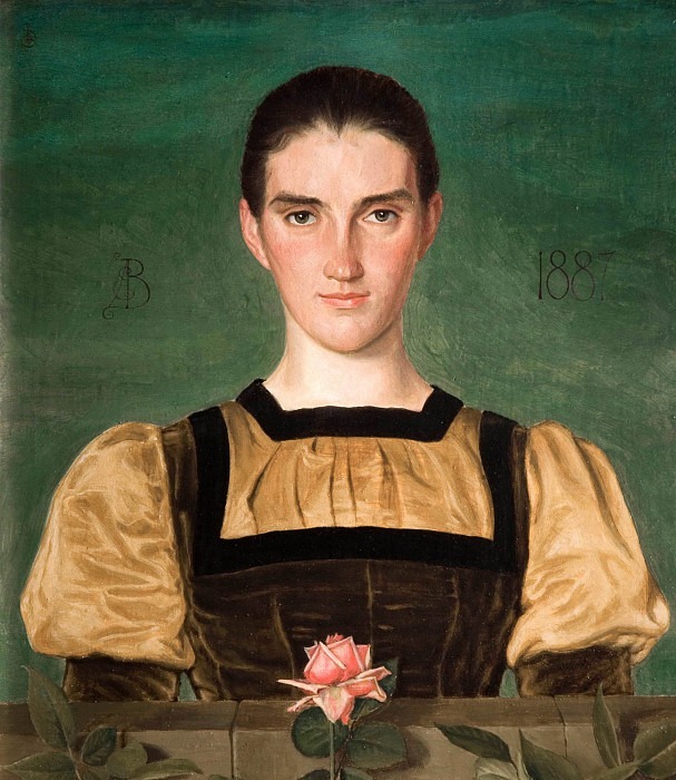 Portrait Of Anne Elizabeth Baker (1859-1947). Joseph Edward Southall