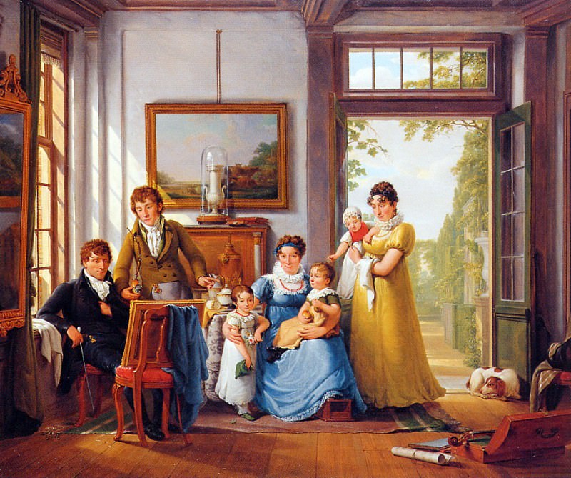 Strij van Abraham Hendrik Weymans and his family Sun. Абрахам ван Стрий