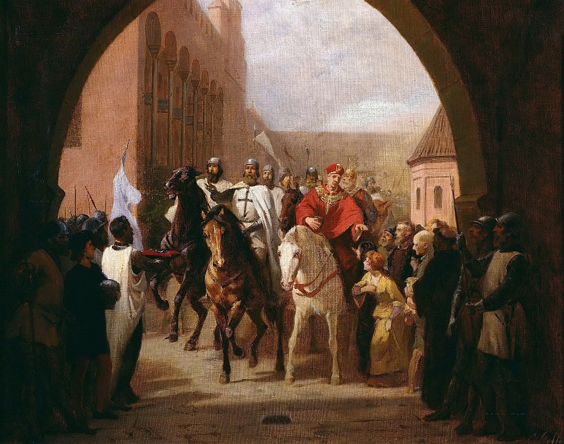 Entering of the knights in the Marienburg