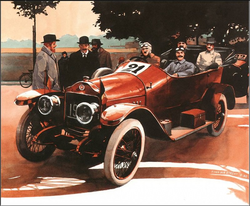 PO bcs 32 1912 Minerva Coupe des Alpes. Патрик Ван дер Стрикт