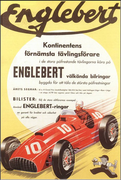 PO bcs 75 1950 Ferrari de course. Patrick van der Strict