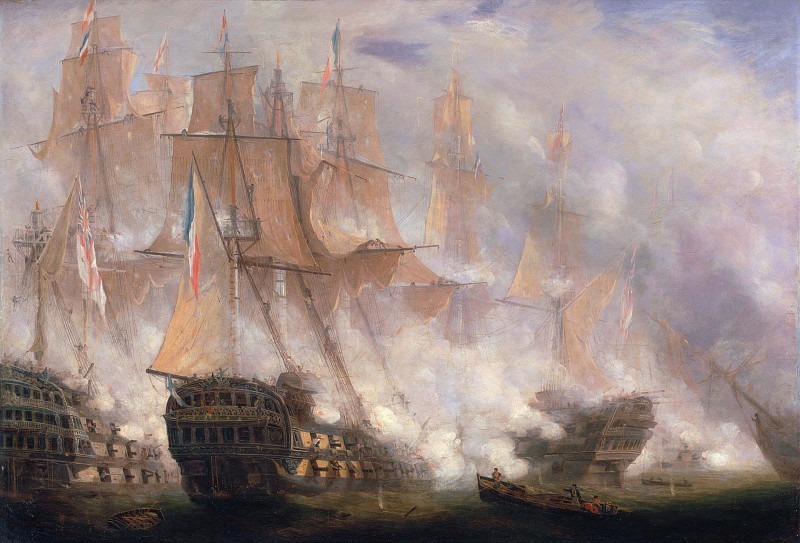 The Battle of Trafalgar. John Christian Schetky