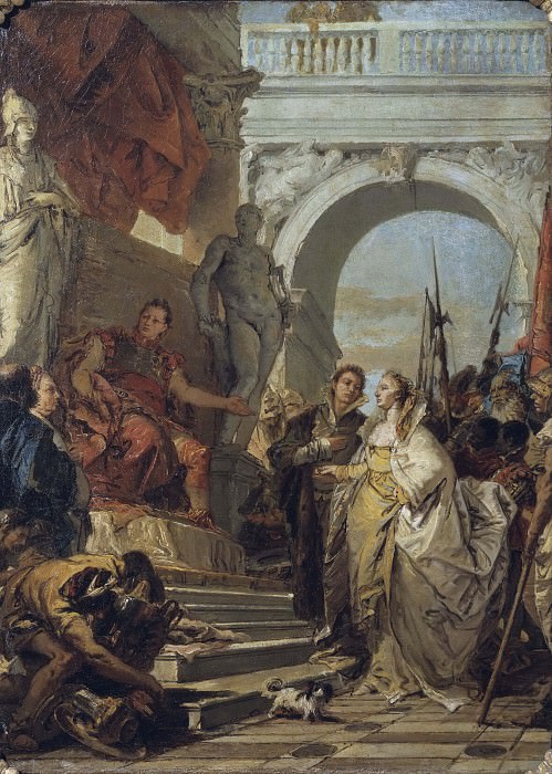 The Continence of Scipio. Giovanni Battista Tiepolo