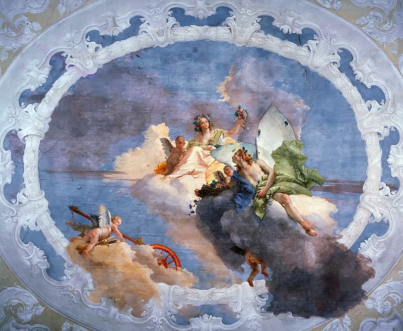 Allegory of spring (Flora and Sephir). Giovanni Battista Tiepolo