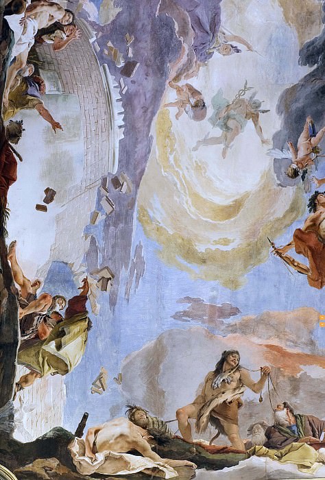 The force of eloquence, detail. Giovanni Battista Tiepolo