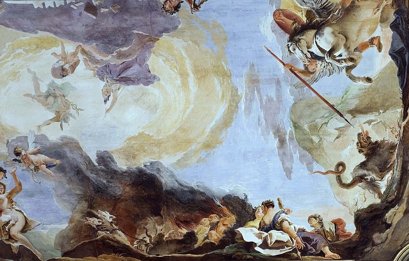 The force of eloquence, detail. Giovanni Battista Tiepolo