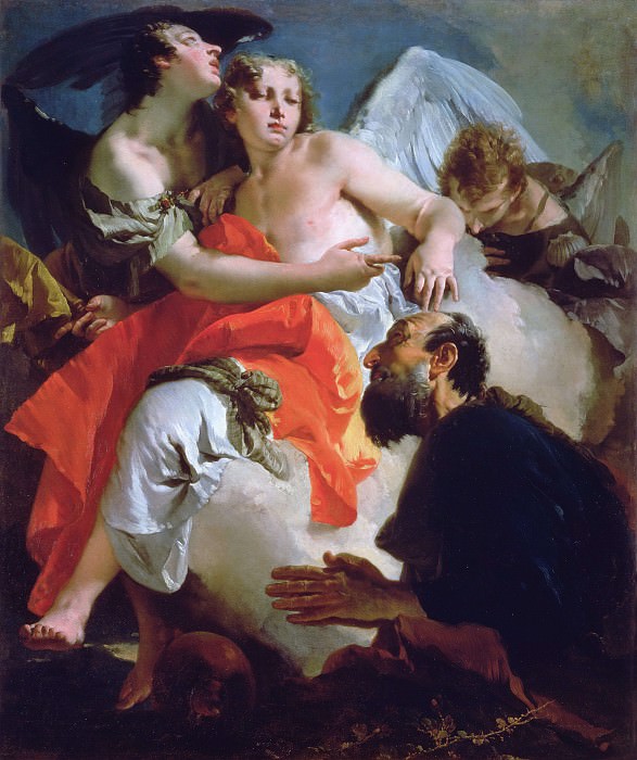 Abraham and the three angels. Giovanni Battista Tiepolo