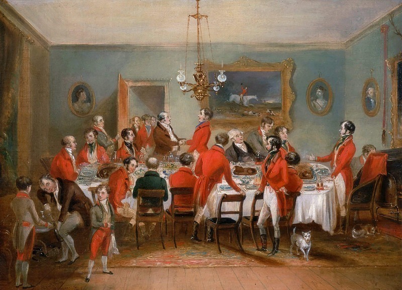 Bachelors’ Hall- The Hunt Breakfast. Francis Calcraft Turner