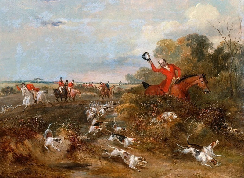 Bachelor’s Hall- Capping on Hounds. Francis Calcraft Turner