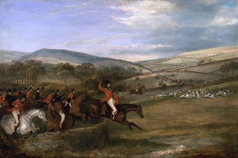The Berkeley Hunt, 1842- Full Cry. Francis Calcraft Turner