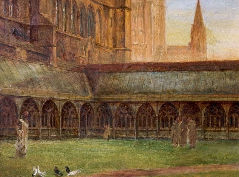 Lincoln Cathedral - The Cloisters. Edward Richard Taylor