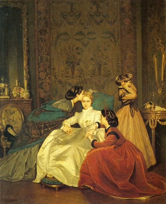 Toulmouche Auguste The Reluctant Bride. Огюст Тулмуш