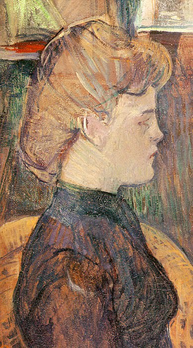 The Painters Model Helene Vary in the Studio. Henri De Toulouse-Lautrec