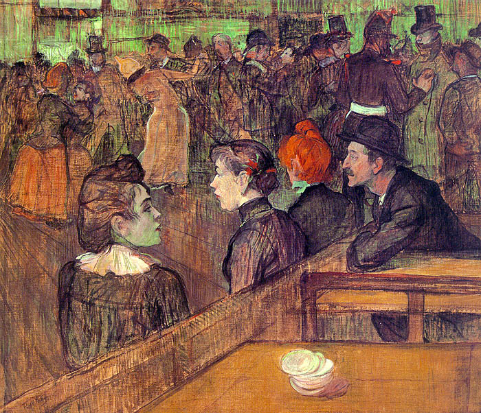 At the Moulin de la Galette. Henri De Toulouse-Lautrec