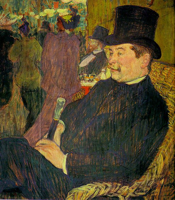 Portrait of Monsieur Delaporte at the Jardi. Henri De Toulouse-Lautrec