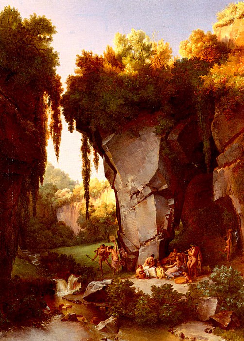 Turpin Lancelot Theodore Craggy Landscape With Bacchanal. Ланселот Теодор Тюрпен де Криссе