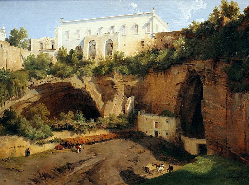 View of a Villa, Pizzofalcone, Naples, ca.1819. Lancelot Theodore Turpin de Crisse