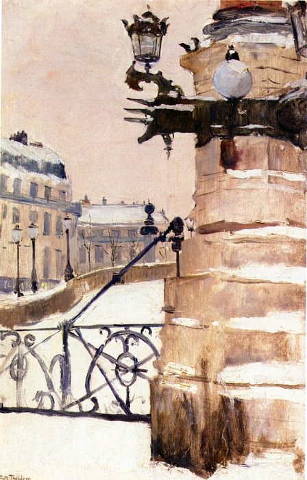 Frits Thaulow Vinter I Paris (Winter in Paris). Фриц Таулов