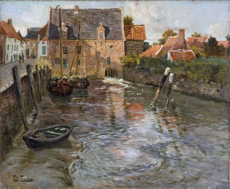 Low Water. Frits Thaulow