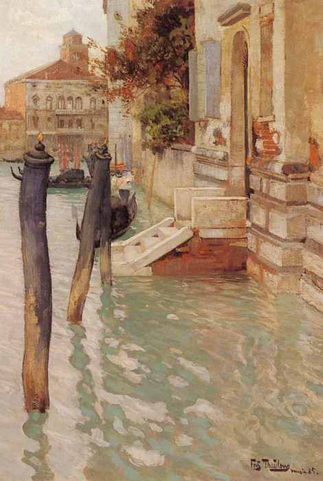 Thaulow Fritz On The Grand Canal Venice. Фриц Таулов
