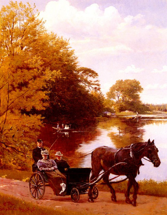 Thomsen Carl Christian Frederik Jacob An afternoon At The Lake. Карл Кристиан Томсен