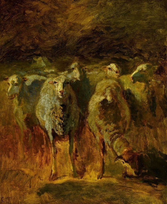 Unfinished Study of Sheep. Constant Troyon