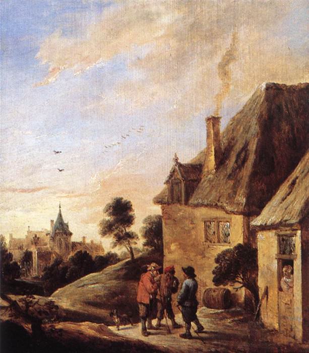 TENIERS David the Younger Village Scene 2. David II (the Younger) Teniers