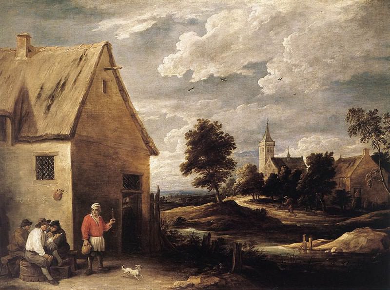 TENIERS David the Younger Village Scene 1. David II (the Younger) Teniers