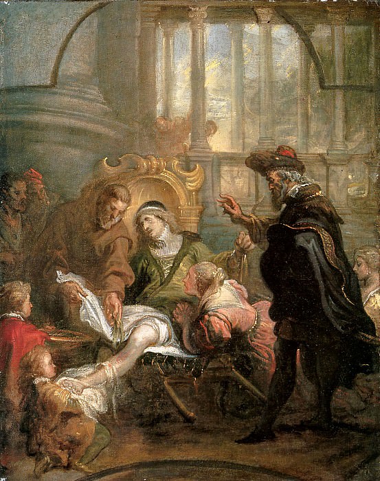 Thulden van Theodoor Holy Franciscus heals Giovanni di Carat. Теодор Ван Тулден