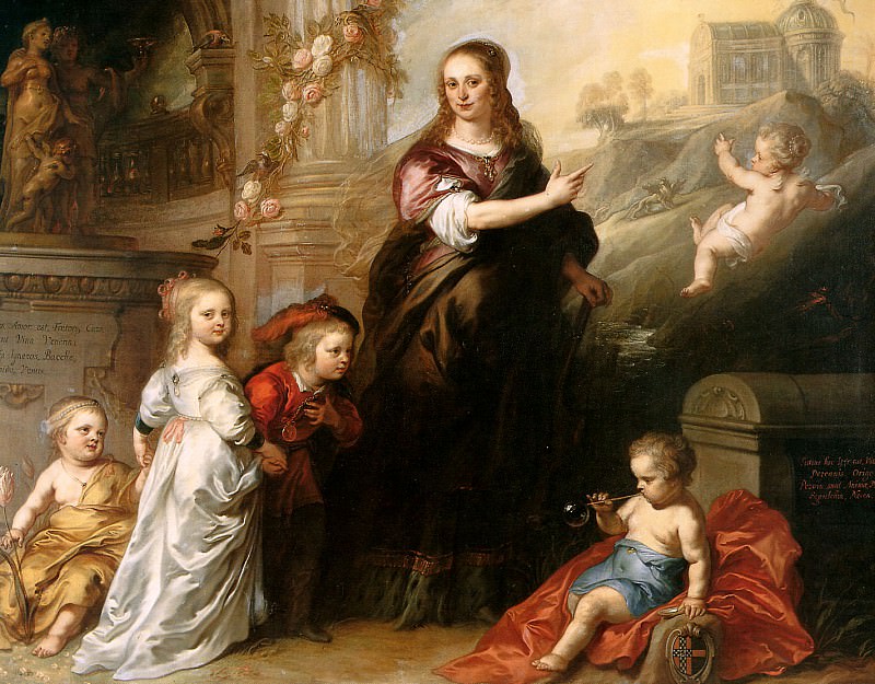 Thulden van Theodoor Josina Copes van Westrum and her childr. Theodoor Van Thulden