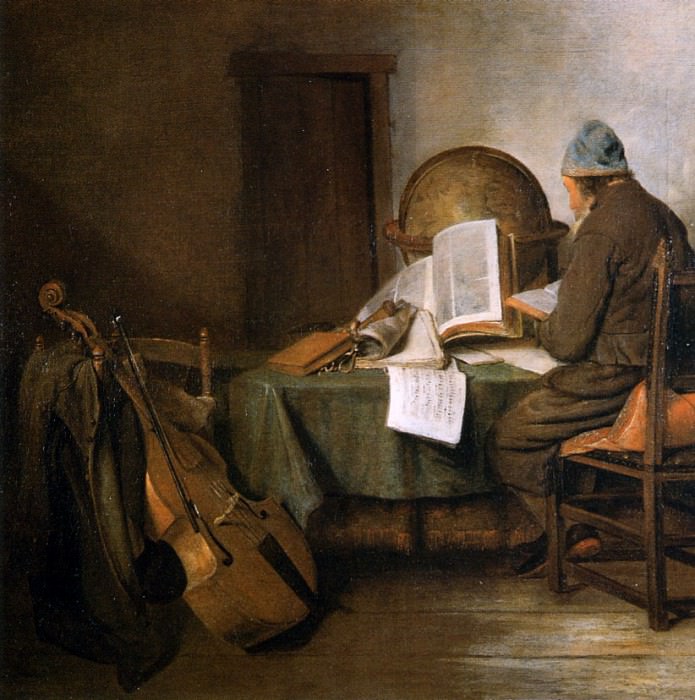 Scientist in his study. Gerard Terborch