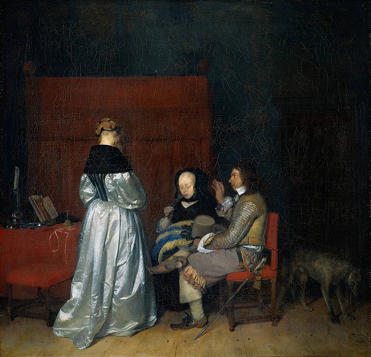 Gallant Conversation known as The Paternal Admonition. Gerard Terborch