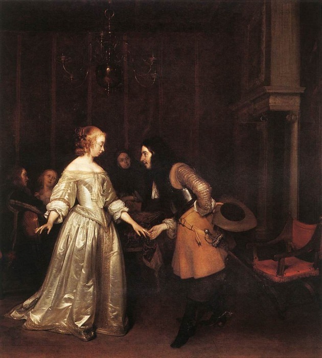 The Dancing Couple. Gerard Terborch