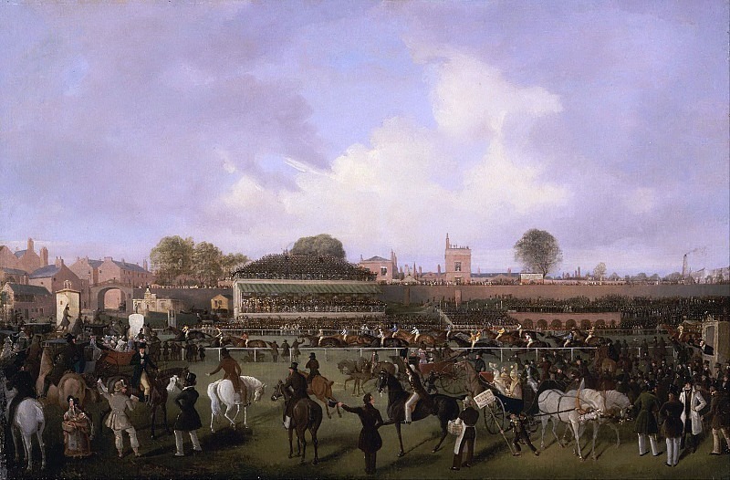 Lord Westminster’s Cardinal Puff, with Sam Darling Up, Winning the Tradesman’s Plate, Chester. William Tasker