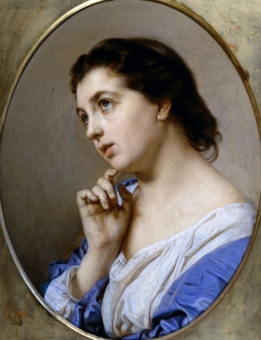 Portrait of a young woman. Giacomo Trecourt