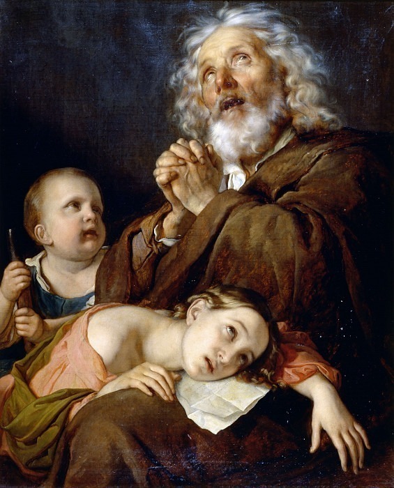 A family in pain, Giacomo Trecourt