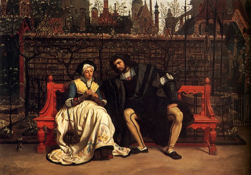 Faust and Marguerite in the Garden. Джеймс Тиссо