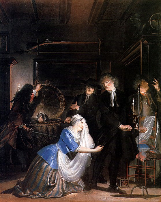 Troost Cornelis The Discovery Of Volkert In The Laundry Bask. Корнелис Труст