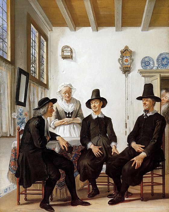 Troost Cornelis The Marriage Proposal To Saartje Jans Sun. Корнелис Труст