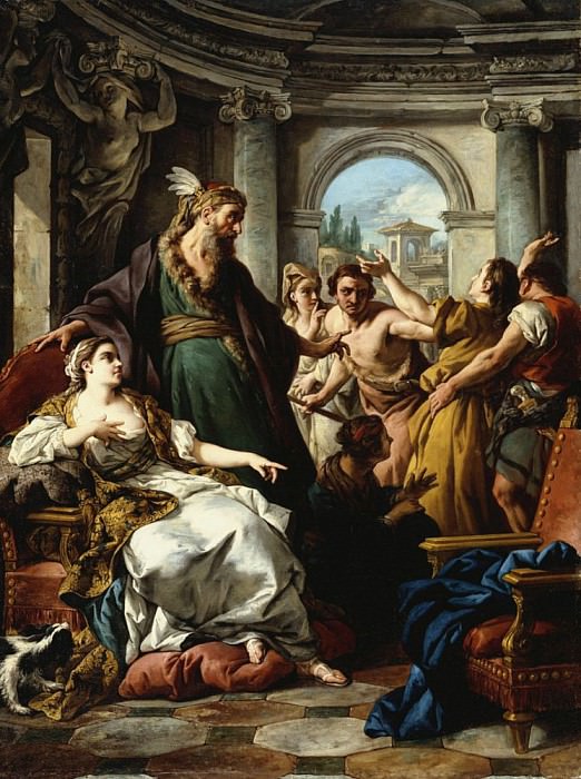 Joseph, accused by Potiphar’s Wife. Jean Francois De Troy