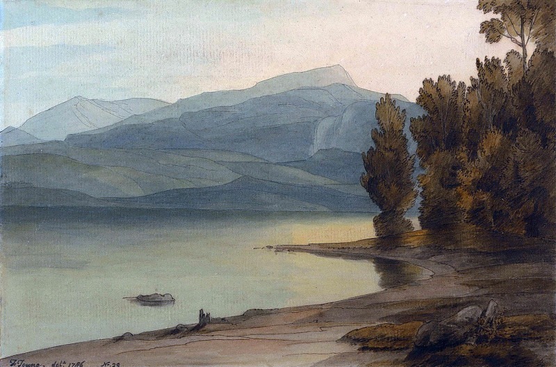 Windermere at Sunset. Francis Towne
