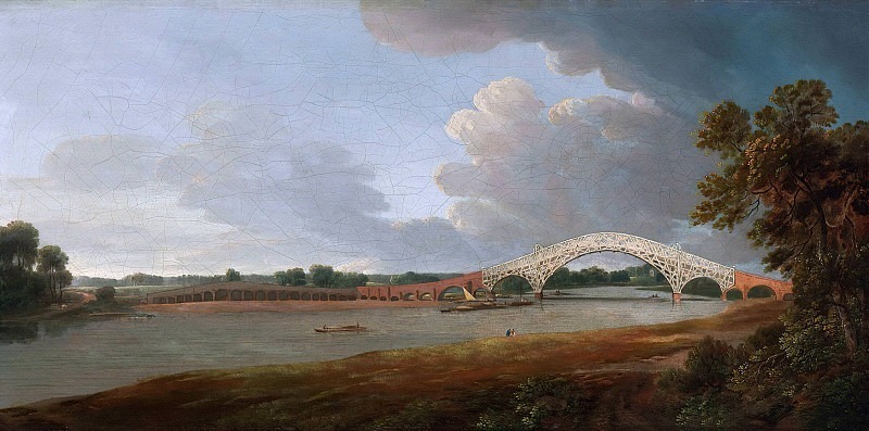 Old Walton Bridge. Francis Towne
