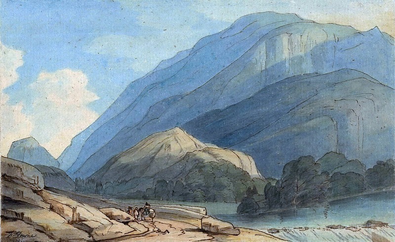 The Entrance into Borrowdale. Francis Towne
